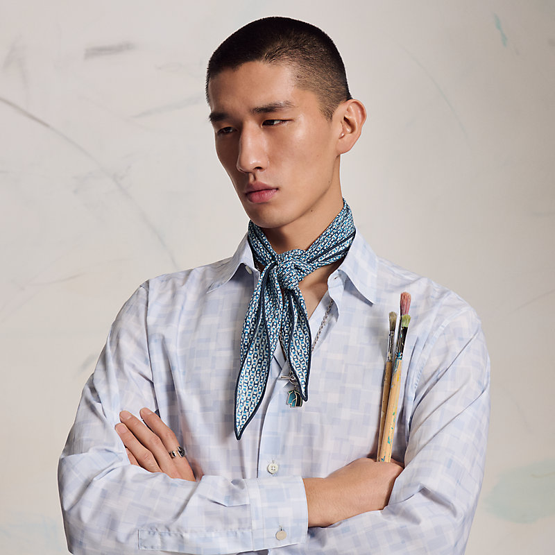 Quadri'H mini losange - Blue | Hermès Macau SAR